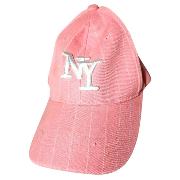 Kids Girls Pink New York‎ Adjustable Hat NEW Striped Cute Unbranded NWT - Picture 1 of 4